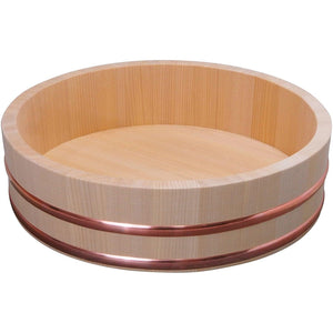 Umezawa Sawara Cypress Hangiri (Wooden Sushi Oke Bowl) 36cm - YOYO JAPAN