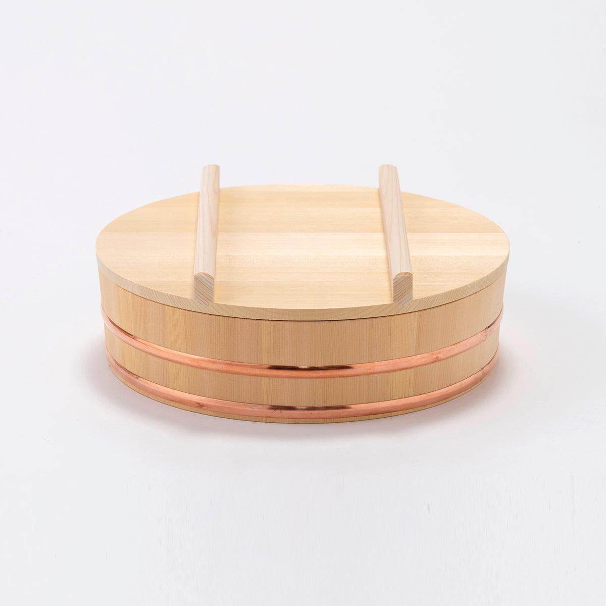 Umezawa Sawara Cypress Lid for Sushi Oke Wooden Bowl 36cm - YOYO JAPAN