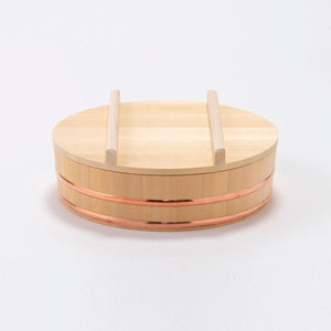 Umezawa Sawara Cypress Lid for Sushi Oke Wooden Bowl 36cm - YOYO JAPAN