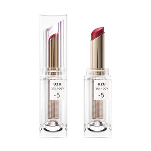 Uzu By Flowfushi Lipstick Tokyo +5Red Semi Matte Lip Care Hypoallergenic - YOYO JAPAN