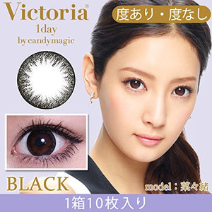 Victoria 1Day By Candy Magic Black 10Pcs No Degree Japan - ±0.00 10 - YOYO JAPAN