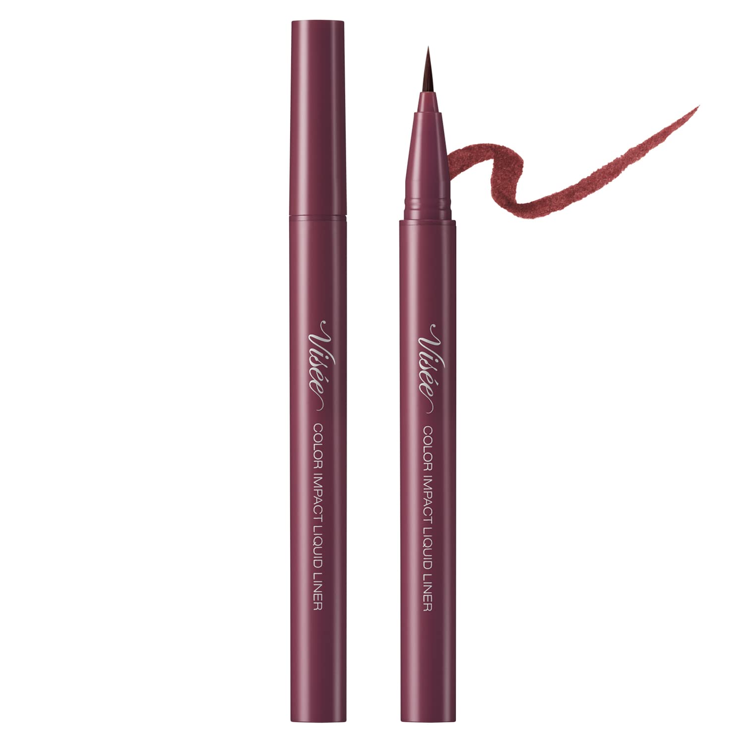 Visee Richet Color Impact Liquid Liner Pencil Burgundy Rd440 0.4Ml Japan - YOYO JAPAN