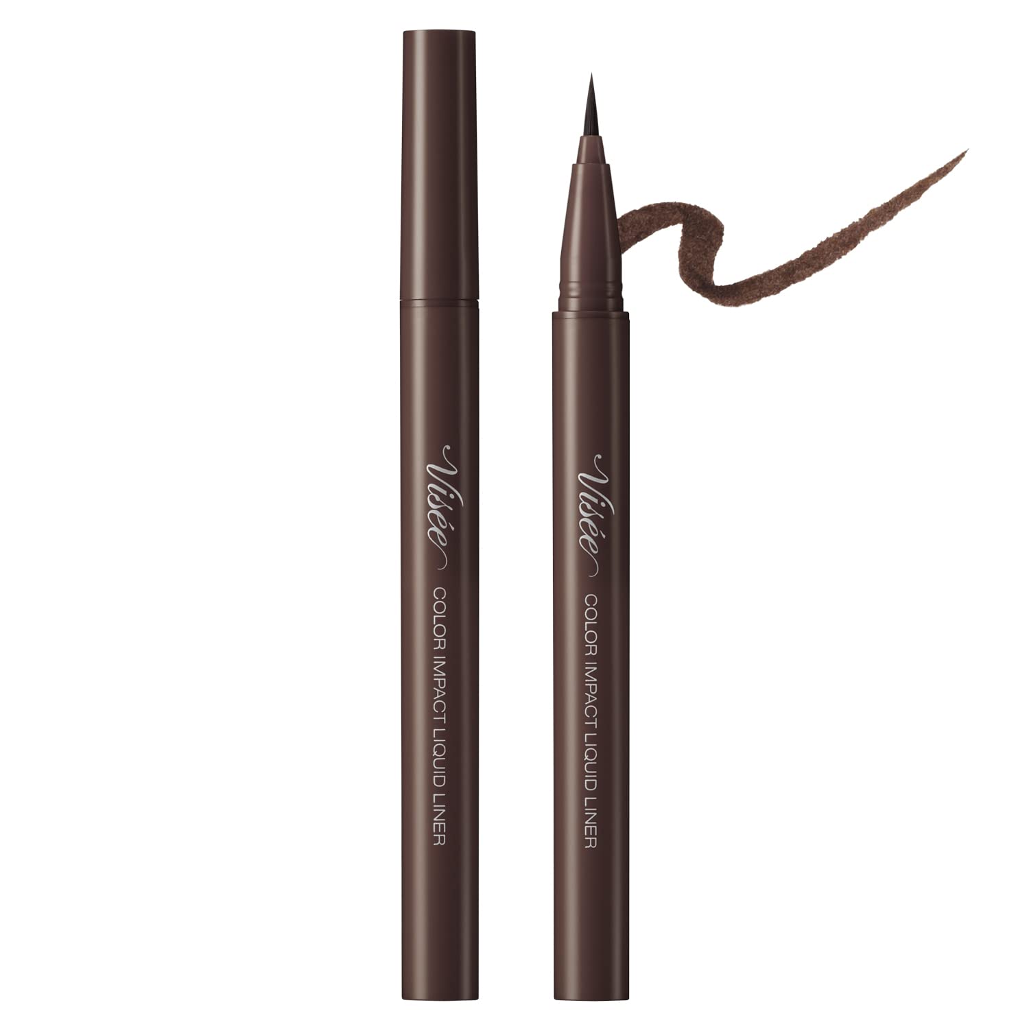 Visee Japan Richet Color Impact Liquid Eyeliner Br340 Brown 0.4Ml (1Pc) - YOYO JAPAN