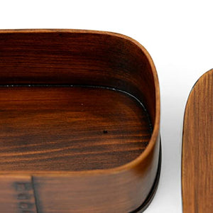 Ruozhao Wakacho Bento Box Brown 19X12.5X6.8Cm Japan - YOYO JAPAN