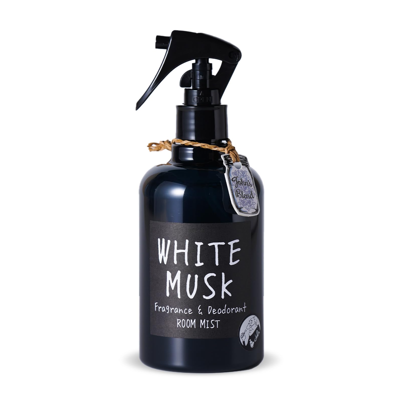 John's Blend White Musk Air Freshener Mist Spray 280ml for Home & Car Use - YOYO JAPAN