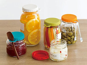 Aderia Japan 1656 Writeable Glass Bottle E-Cap Jar 320 Gw Garlic White - YOYO JAPAN