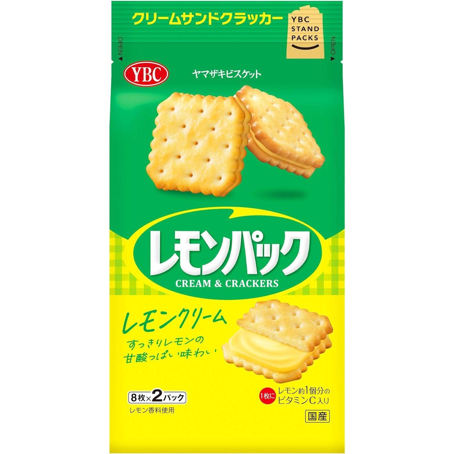 Yamazaki Lemon Pack Lemon Cream Filled Sandwich Crackers (Pack of 3) - YOYO JAPAN