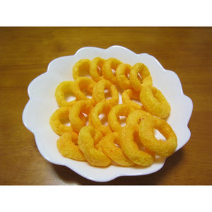 Yaokin Umaiwa Cheese Flavored Corn Puff Rings 75g (Pack of 3) - YOYO JAPAN