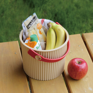 Sceltevie Japan Yawata Kasei Bucket With Lid Mini 4L Orange 236290 - YOYO JAPAN