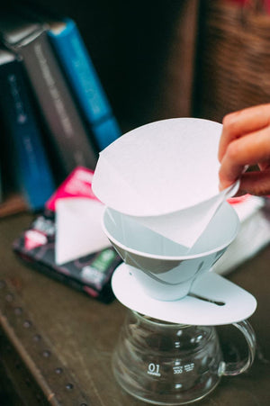 Hario Vcf-01-100W V60 Paper Filter 01W 100Pcs Japan - For 1-2 People - YOYO JAPAN