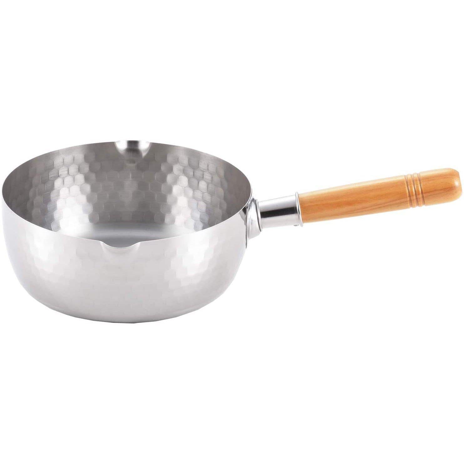 Yoshikawa Yukihira Saucepan Stainless Steel Pot 2.2 Quart 20cm YH6753 - YOYO JAPAN