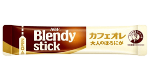 AGF Blendy Stick Cafe au Lait for Adults, 100 Sticks