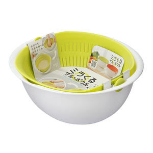 Akebono Large Strainer Bowl 2 - In - 1 Colander Bowl Set MZ - 3510