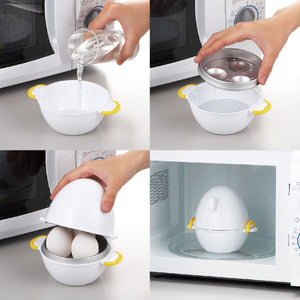 Akebono Microwave Egg Cooker 3 Eggs Capacity RE - 278