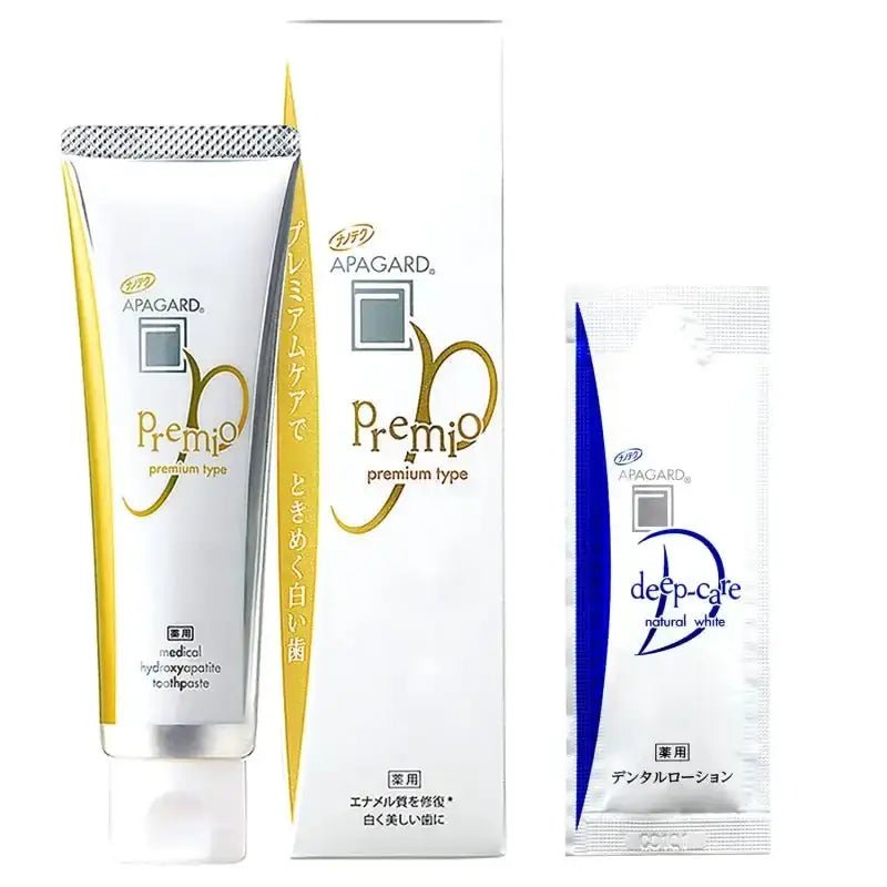 Apagard Premio Whitening Toothpaste (100g) & Dental Lotion (5ml) - Japanese Premium Toothpaste