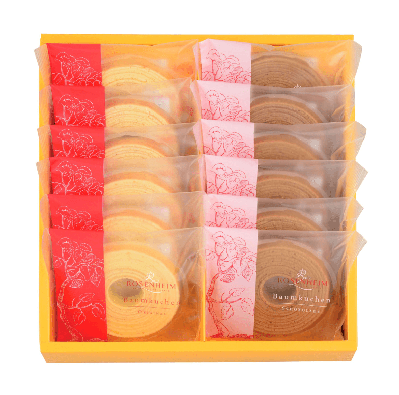 Baum u. Baum 12-piece box of Baumkuchen cake slices