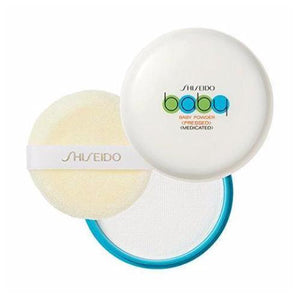 Shiseido Baby Powder 50g - Medicated Pressed with Soft Puff Japanese Formula