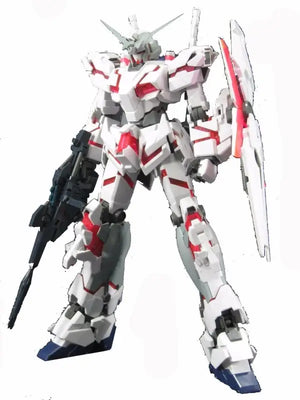 Bandai Mg 1/100 Rx-0 Unicorn Gundam Hd Color + Ms Cage Model Kit Uc - Gunpla
