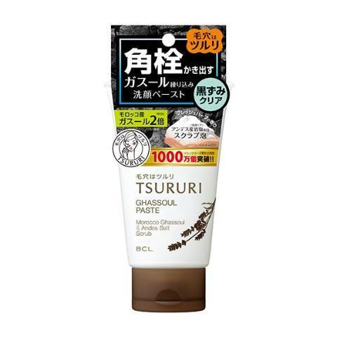 BCL Tsururi Ghassoul Paste Face Wash Blackhead Remover 120g