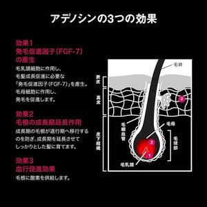 300ml Shiseido Adenogen Ex Scalp Tonic, unscented, designed for daily grooming