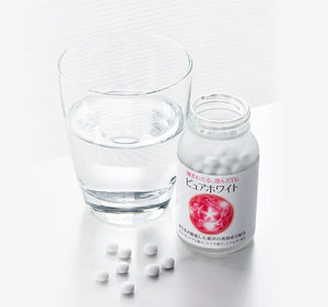240 Tablets Shiseido Pure White with lychee extract, offering vitality support for skin care