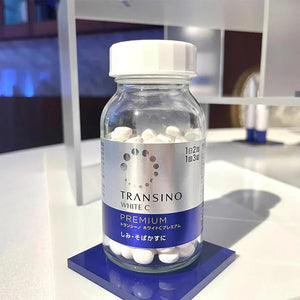 180 Tablets Transino White C Premium with Vitamin C, offering brighter complexion for adults