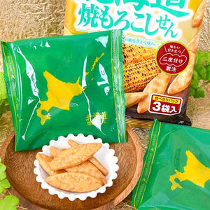 Befco Senbei Rice Crackers Hokkaido Roasted Corn Flavor 54g (Pack of 6)
