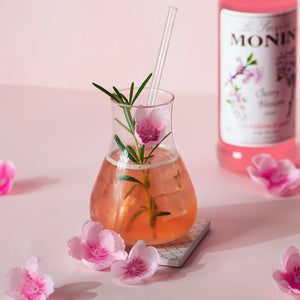 Monin Sakura Syrup in 700ml, natural ingredients, perfect for mocktails and desserts