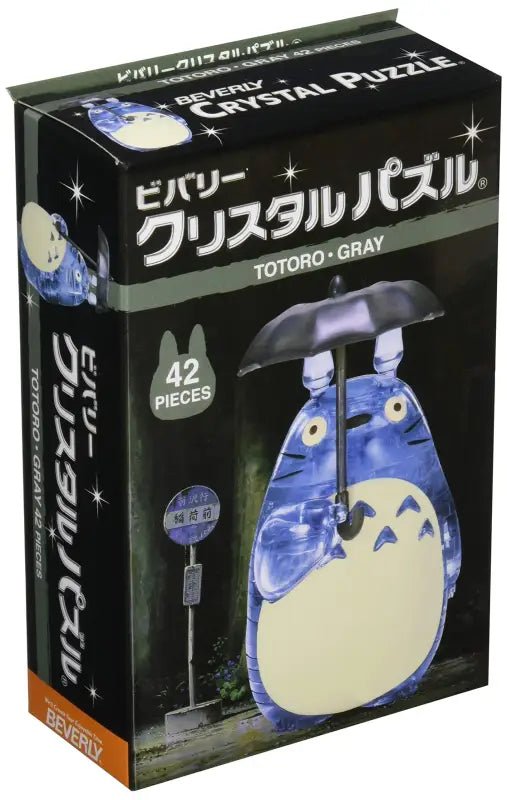 Beverly Crystal Puzzle Totoro Gray 42 Pieces Japanese 3D Puzzle Figure