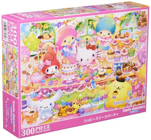 Beverly Jigsaw Puzzle 33 - 134 Sanrio Characters Happy Sweets Party (300 Pieces) Cute Puzzle