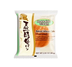 Hokkaido Cream Natural Yeast Bread, 12 pieces, soft and creamy, ideal for snacks