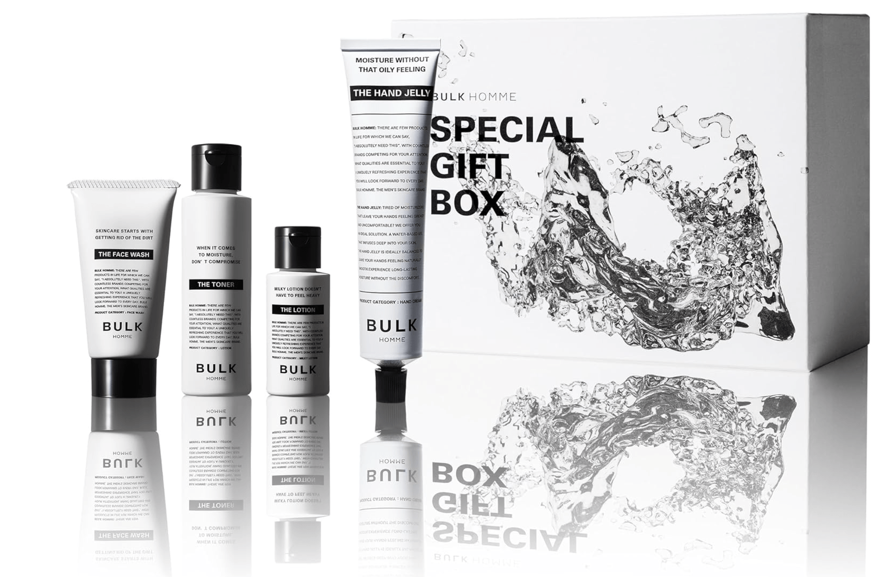BULK HOMME Skin Care Trial Set & Hand Cream Set