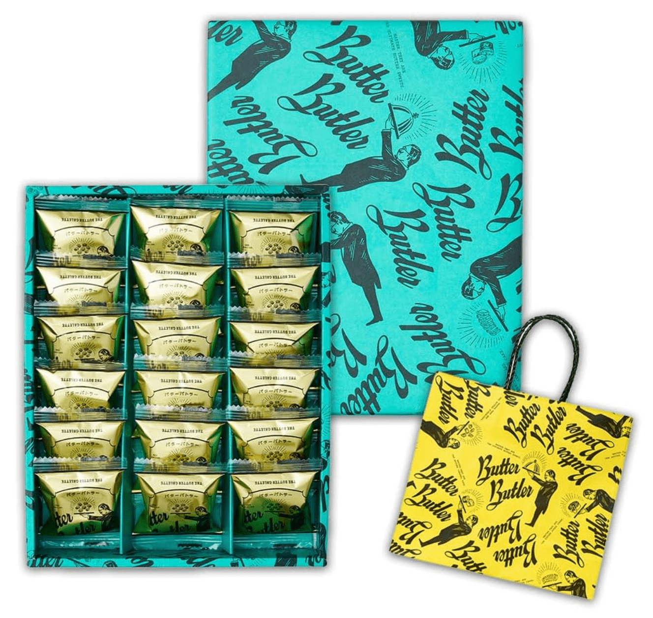 Butter Butler Butter Galette 18 Pieces (Includes Handbag)