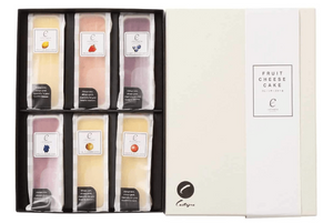 Assorted mini Hiroshima’s Fruits cheesecakes offering gentle sweetness for everyday enjoyment