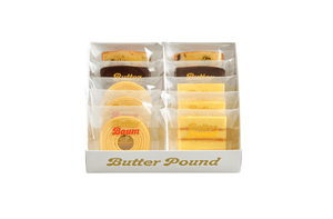 Pure Butter Pound Cake 28, 10 pcs, soft buttery flavor, ideal for tea time
