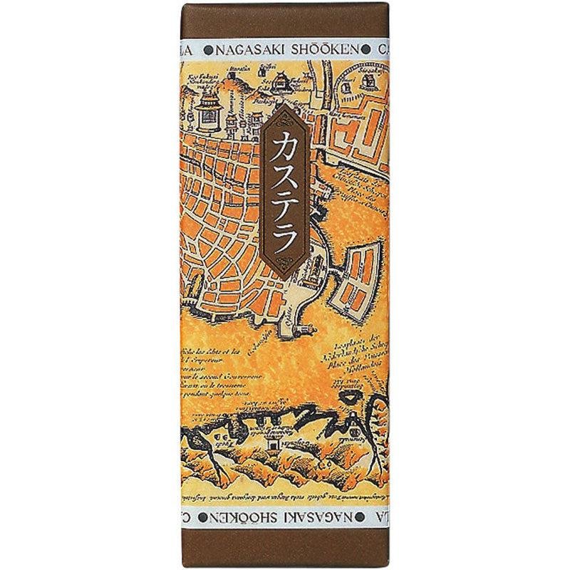 Shooken Nagasaki Original Flavor Castella Sponge Cake 1 Piece, soft honey sponge, ideal for tea time