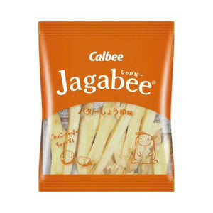 Calbee Jagabee Potato Sticks Snack Butter Soy Sauce (Pack of 3 Boxes)