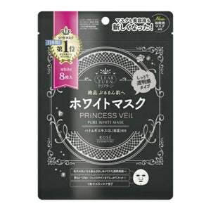 Kose Cosmeport Pure White Face Mask Princess Veil Clear Turn 8 Sheets
