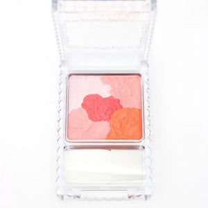 Canmake Glow Fleur Cheeks Blush Palette With Soft Brush Applicator (6.3g)