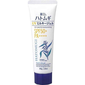 Hatomugi Sunscreen The UV Milky Gel SPF50+ PA++++ 80g - UV Care And Moisturizing Products