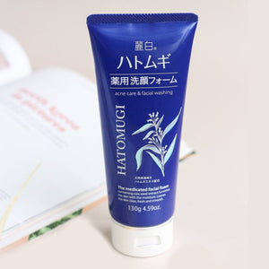 Hatomugi The Medicated Facial Foam 130g - Acne Care And Facial Washing Products
