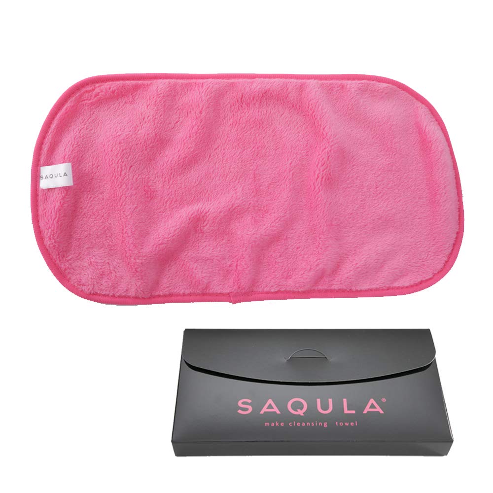 Squla Japan Cleansing Towel Makeup Remover Face Wash Towel (Pink) - Seen On Tv