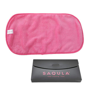 Squla Japan Cleansing Towel Makeup Remover Face Wash Towel (Pink) - Seen On Tv