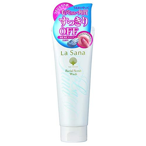 Lasana Seaweed Sea Mud Scrub Face Wash Pore Care 115G - Japan