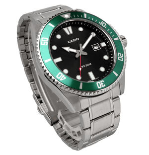 CASIO Casio Watch Overseas Model Quartz Diver 200M Stainless Steel Band Black MDV - 107D - 3AV