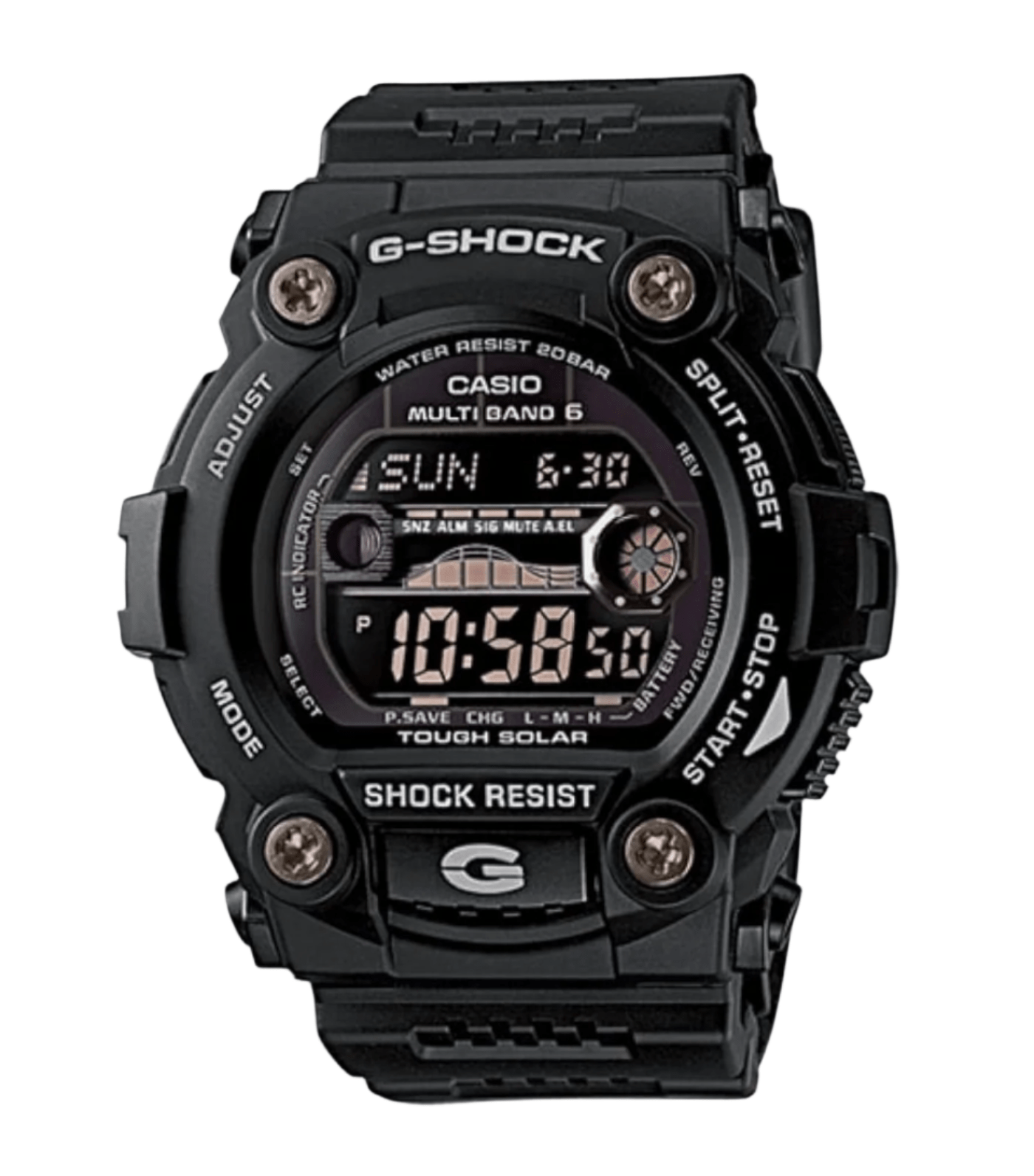 CASIO G - SHOCK Men's Solar Radio Watch GW - 7900B - 1ER Black