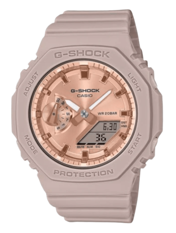 Casio GMA - S2100MD - 4AJF Watch Unisex Pink Beige Pink Gold