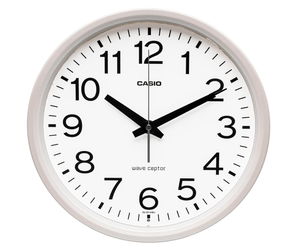 Casio IQ - 351 AMJ - 7JF Wall Clock, Pearl White
