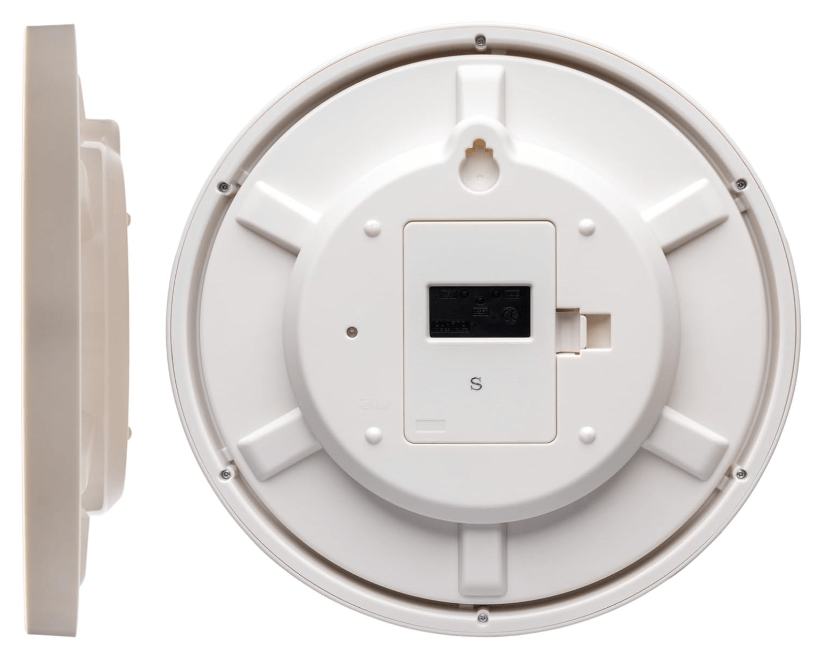 Casio IQ - 351 AMJ - 7JF Wall Clock, Pearl White