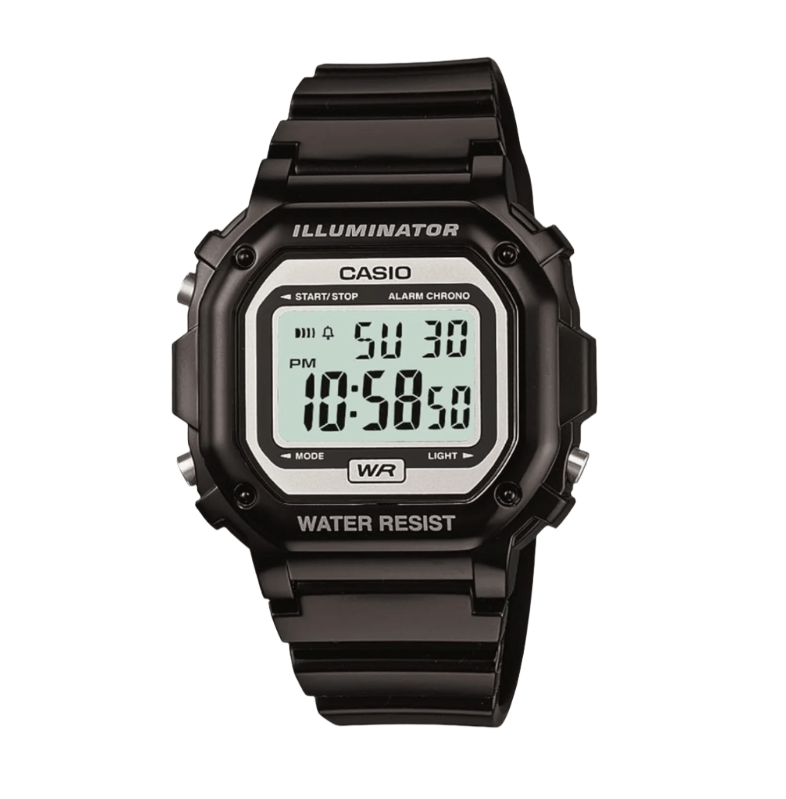 CASIO Men's Wristwatch F - 108WHC - 1AJF Standard Digital Display Black x White